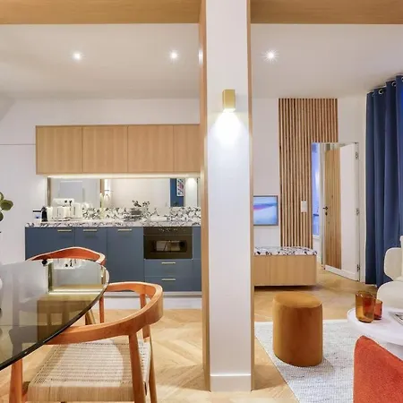 Bel D'architecte Au Coeur De Lägenhet Paris